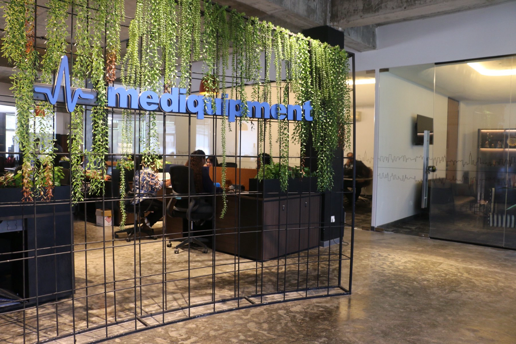 Mediquipment head office reception and collaboration space